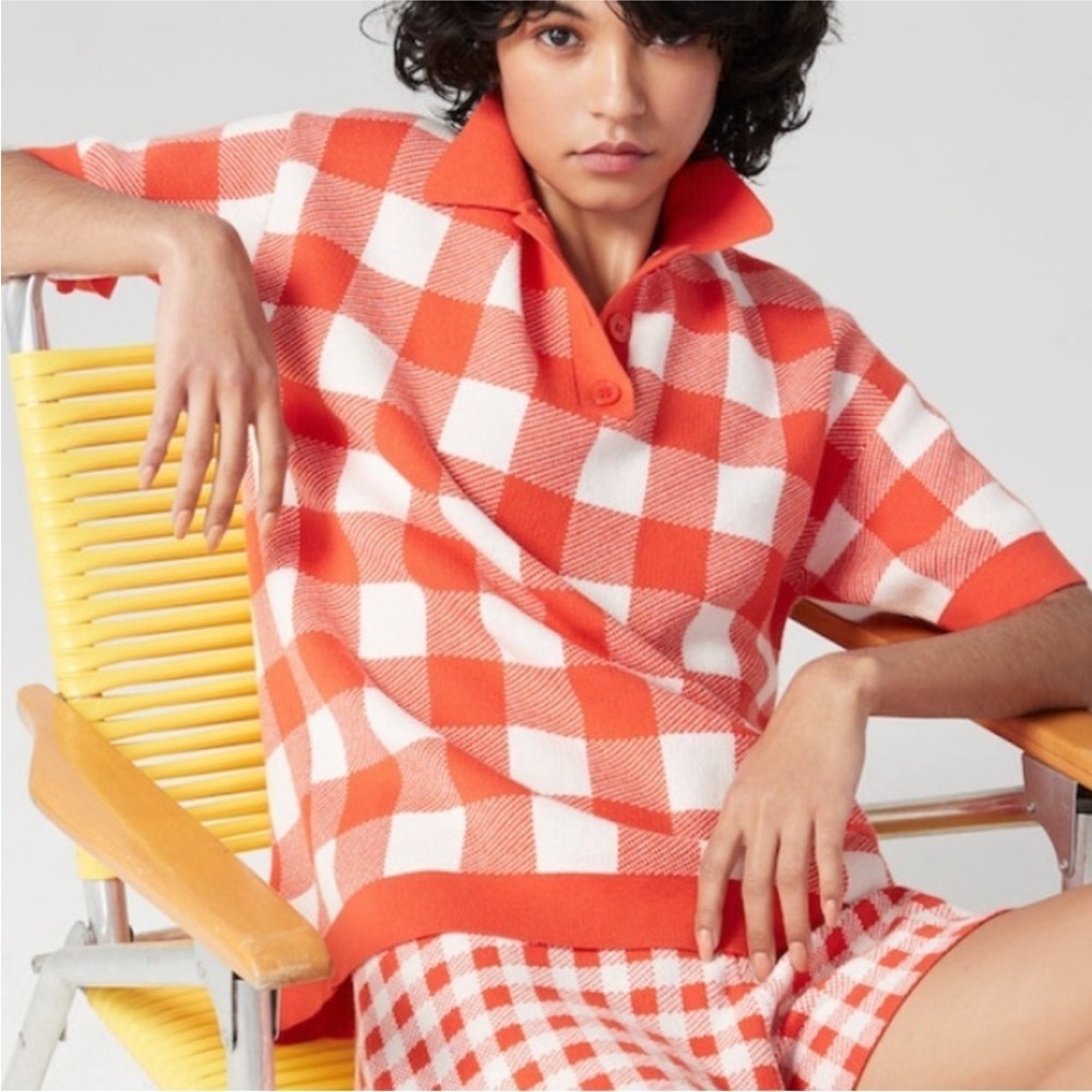 NWT KULE The Brie Collared Shirt POLO LARGE